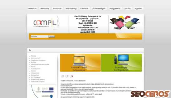 compl.hu desktop előnézeti kép