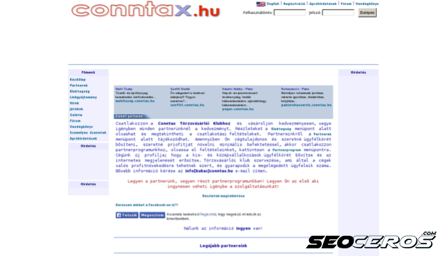 conntax.hu desktop förhandsvisning