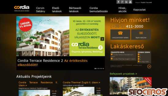 cordia.hu desktop náhled obrázku