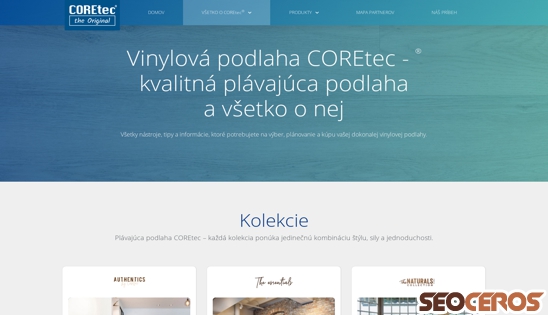 coretec.sk/vsetko-o-coretec desktop previzualizare