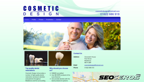 cosmetic-design.co.uk desktop preview