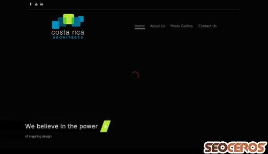 costaricaarchitects.com desktop Vista previa