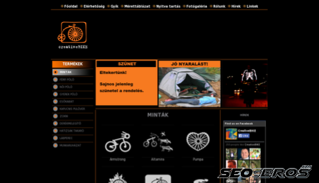 creativebike.hu desktop preview