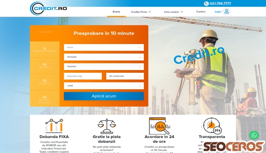 credit.ro desktop előnézeti kép