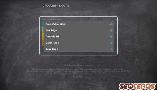 crocteam.com desktop preview