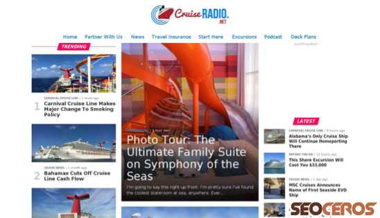 cruiseradio.net desktop náhľad obrázku