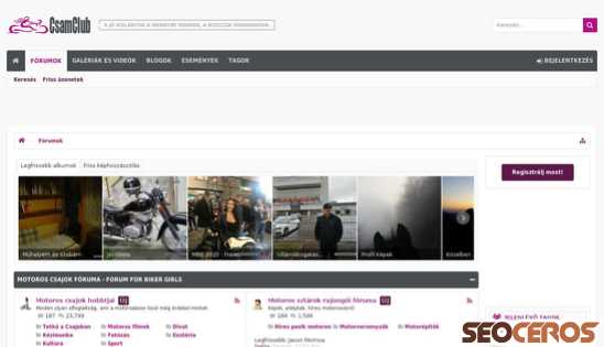 csamclub.hu desktop náhled obrázku