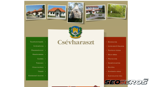 csevharaszt.hu desktop preview