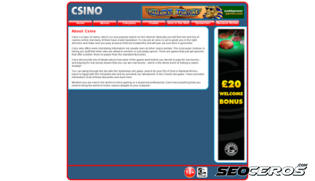 csino.co.uk desktop förhandsvisning