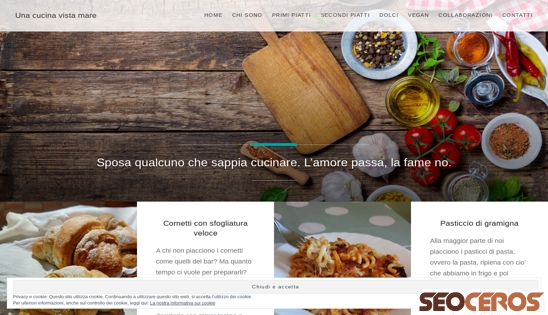 cucinavistamare.com desktop előnézeti kép