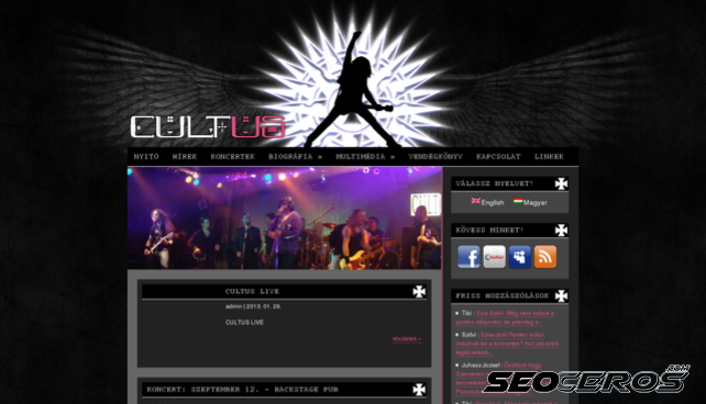 cultus.hu desktop előnézeti kép
