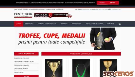 cupe-medalii.ro desktop náhled obrázku