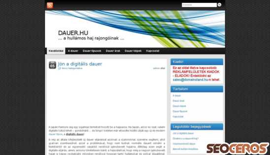 dauer.hu desktop előnézeti kép