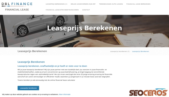 dblfinance.nl/leaseprijs-berekenen desktop prikaz slike
