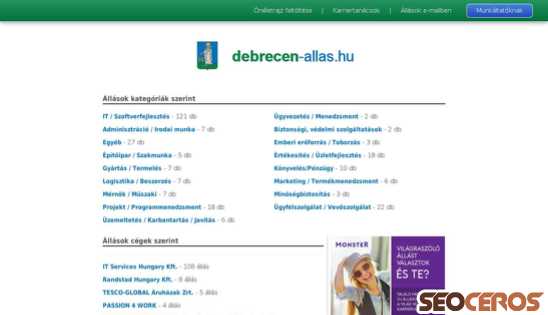debrecen-allas.hu desktop náhled obrázku