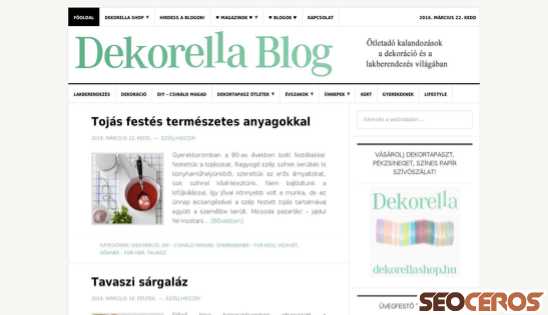 dekorella.hu desktop előnézeti kép