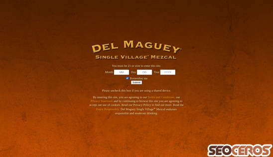 delmaguey.com/del-maguey-mexico desktop 미리보기