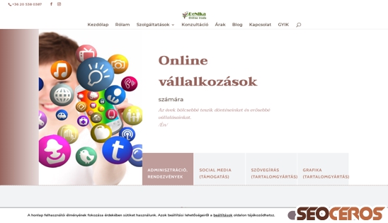 denikairoda.hu/online-v-asszisztencia desktop előnézeti kép