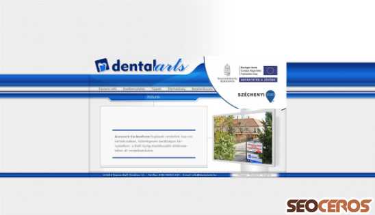 dentalarts.hu desktop vista previa