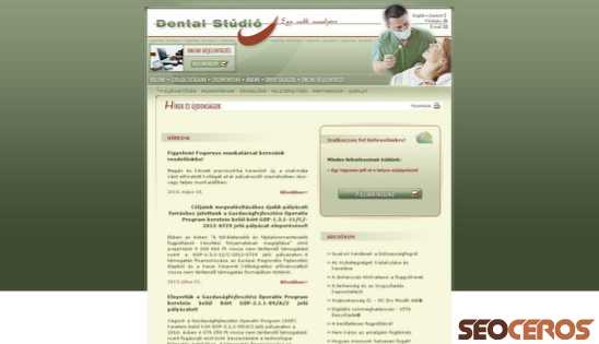 dentalstudio.hu desktop prikaz slike