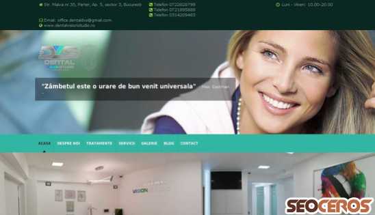 dentalvisionstudio.ro desktop prikaz slike