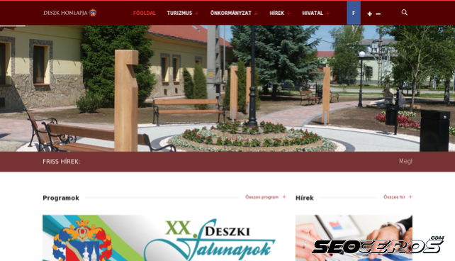 deszk.hu desktop előnézeti kép