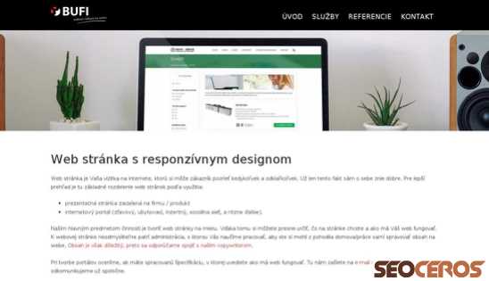 dev.bufi.sk/sluzby/tvorba-web-stranok desktop preview
