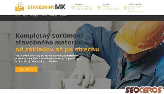 dev.stavebninymk.sk desktop előnézeti kép