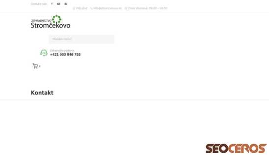 dev.stromcekovo.sk/kontakt desktop obraz podglądowy
