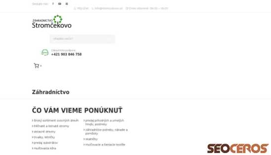 dev.stromcekovo.sk/zahradnictvo desktop Vista previa