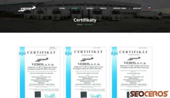 dev.vedos.sk/certifikaty desktop obraz podglądowy