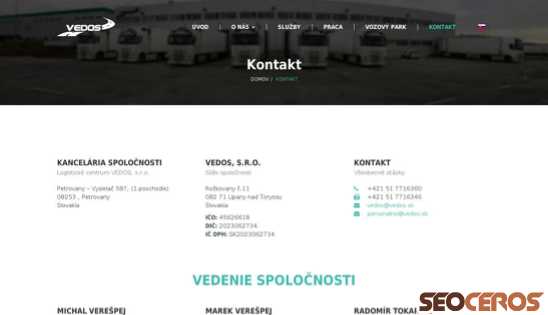 dev.vedos.sk/kontakt desktop náhľad obrázku