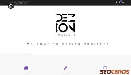 dezionprojects.com desktop preview