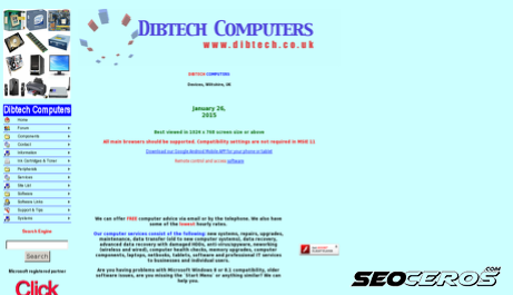 dibtech.co.uk desktop preview