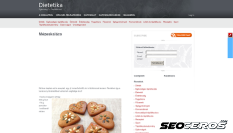 dietetika.info desktop előnézeti kép