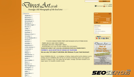 direct-art.co.uk desktop vista previa