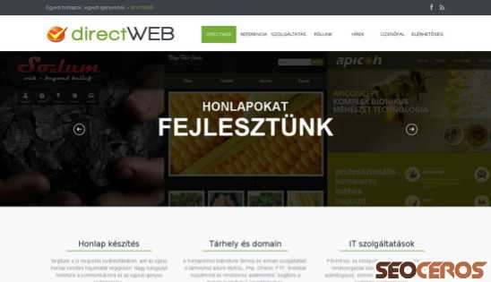 directweb.co.hu desktop förhandsvisning