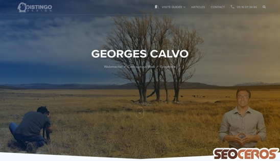 distingo.design/georges-calvo desktop előnézeti kép