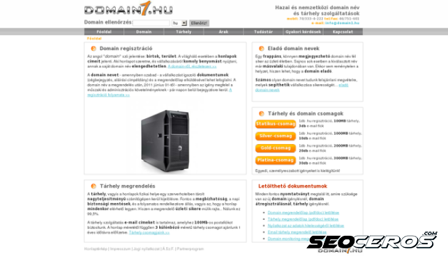 domain1.hu desktop előnézeti kép