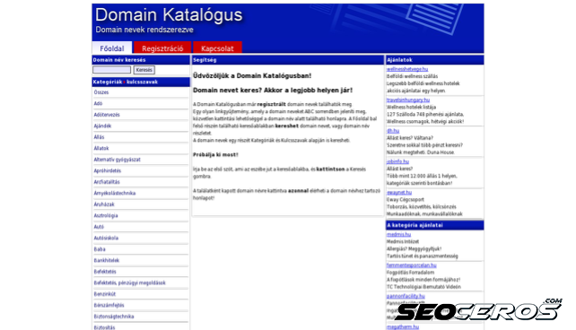 domainkatalogus.hu desktop vista previa