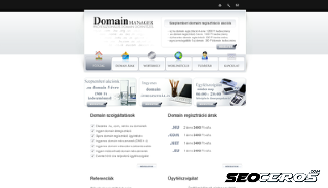 domainmanager.hu desktop náhľad obrázku