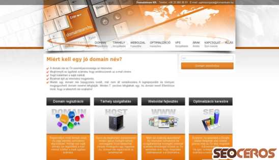 domainteam.hu desktop előnézeti kép