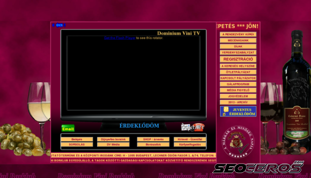 dominiumvini.hu desktop Vista previa