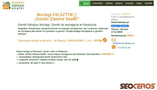 domki-falsztyn.pl desktop Vista previa