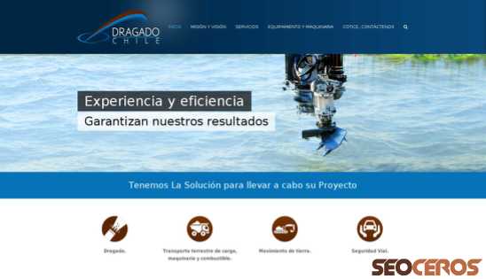 dragado.cl desktop förhandsvisning