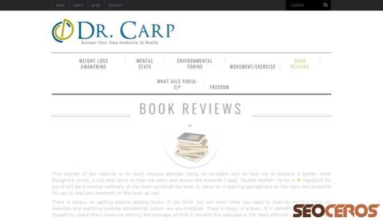 drcarp.com/book-reviews desktop preview