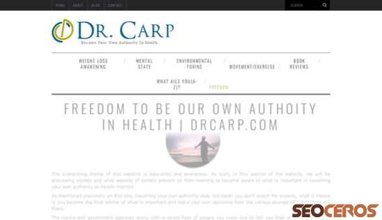 drcarp.com/freedom desktop 미리보기