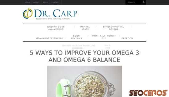 drcarp.com/omega-3-and-omega-6-balance desktop náhled obrázku