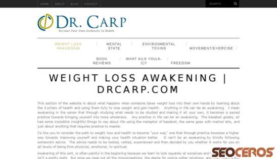 drcarp.com/weight-loss-awakening desktop náhled obrázku