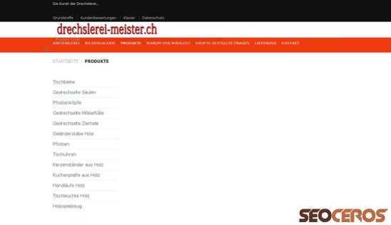 drechslerei-meister.ch/produkte desktop náhled obrázku